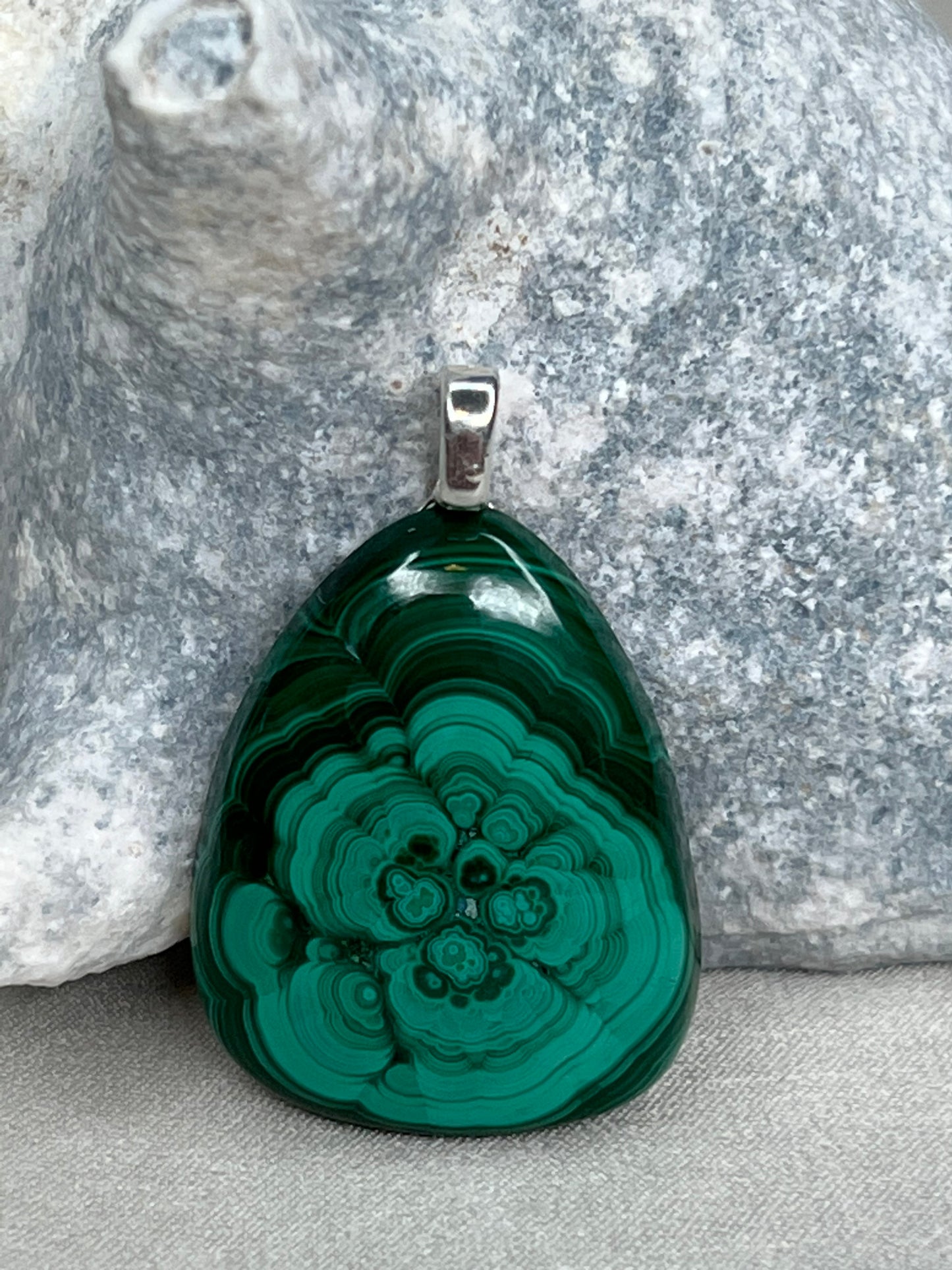 Malachite Pendant Necklace