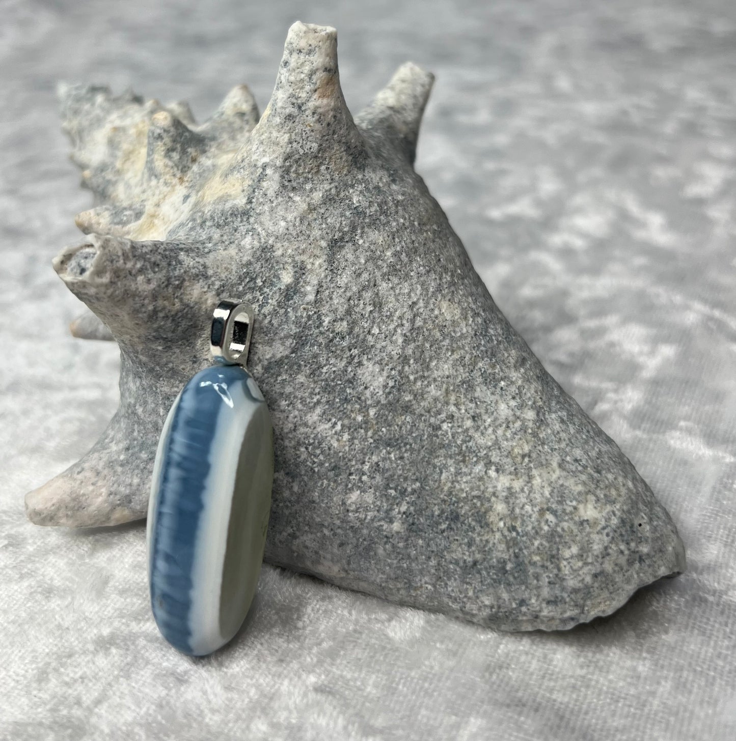 Owyhee Blue Opal Pendant Necklace