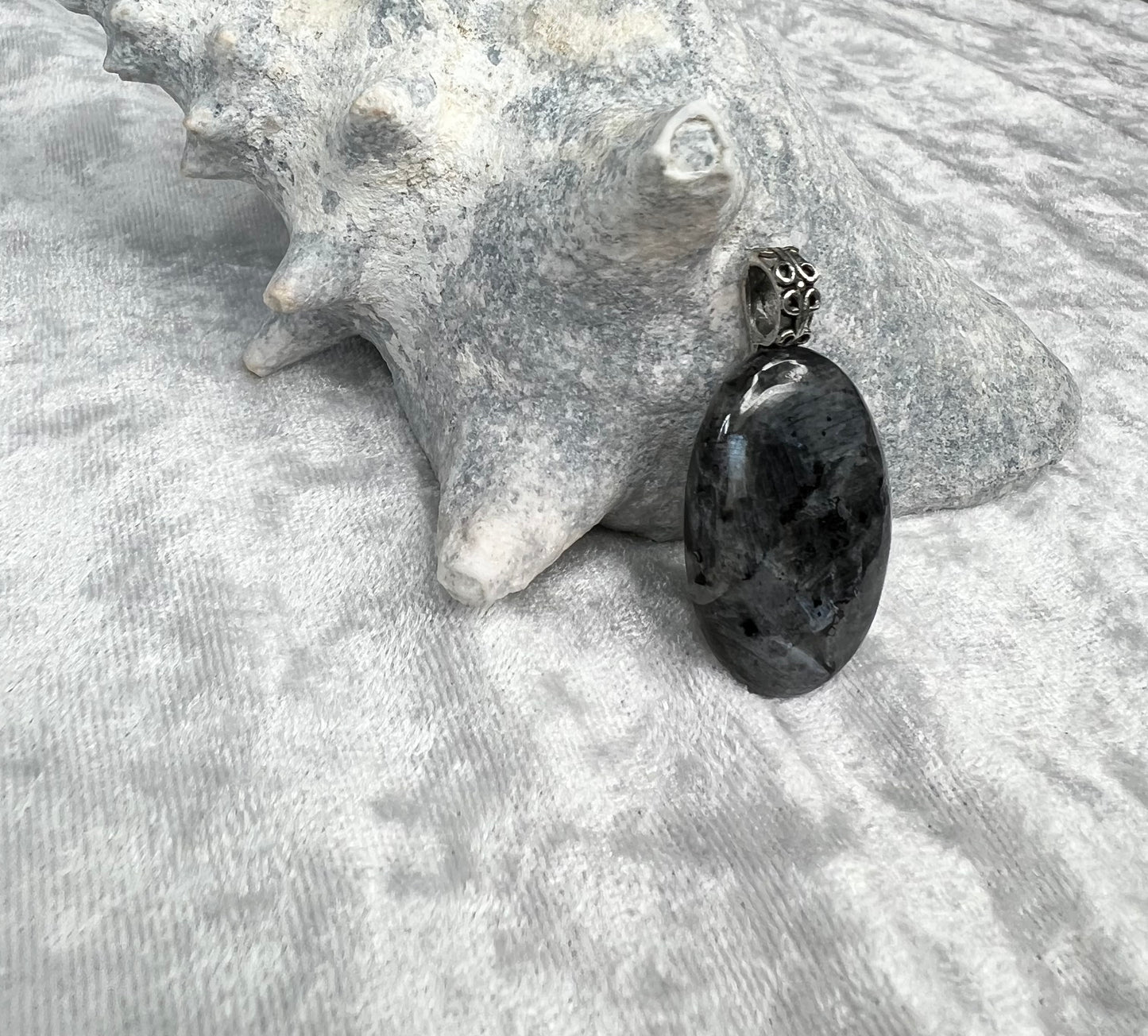 Larvikite Pendant Necklace