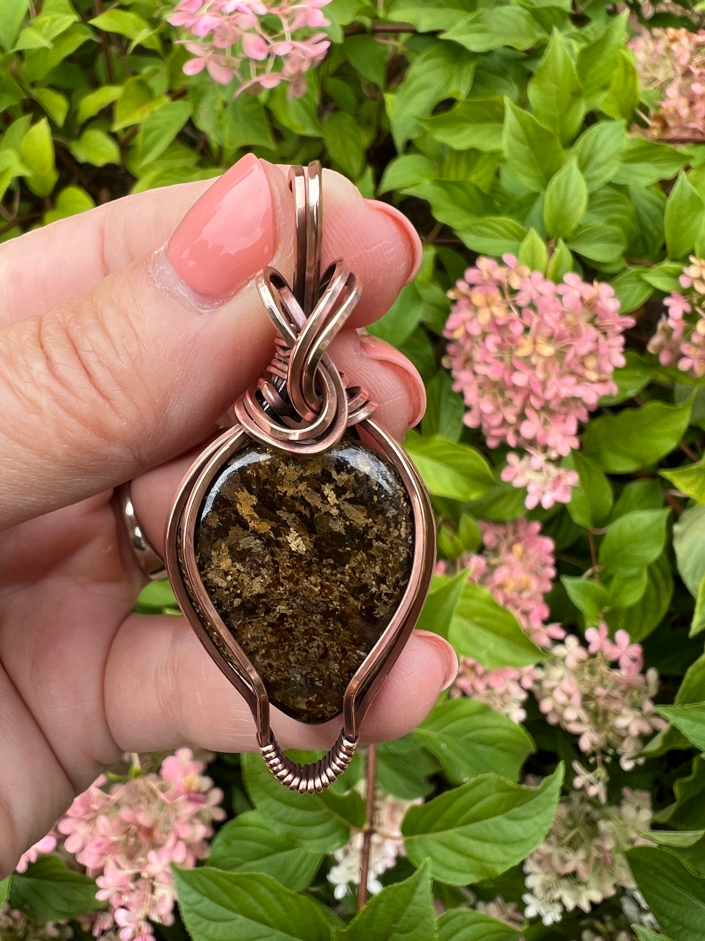 Bronzite Pendant Necklace