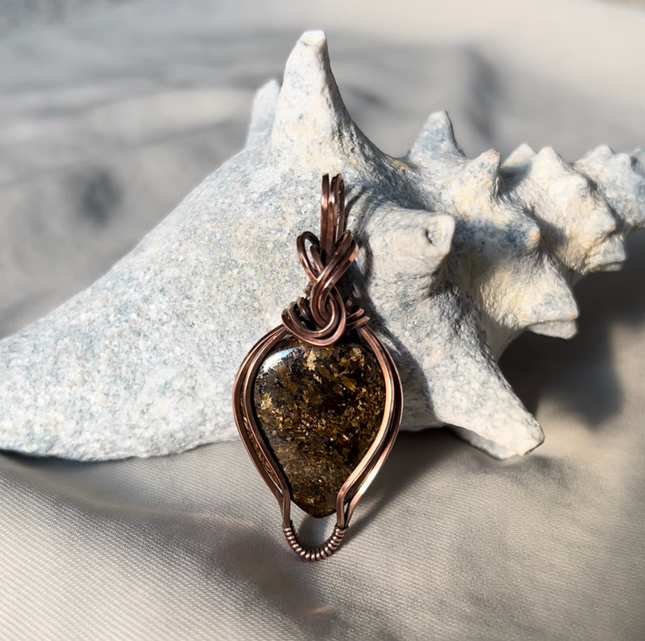 Bronzite Pendant Necklace