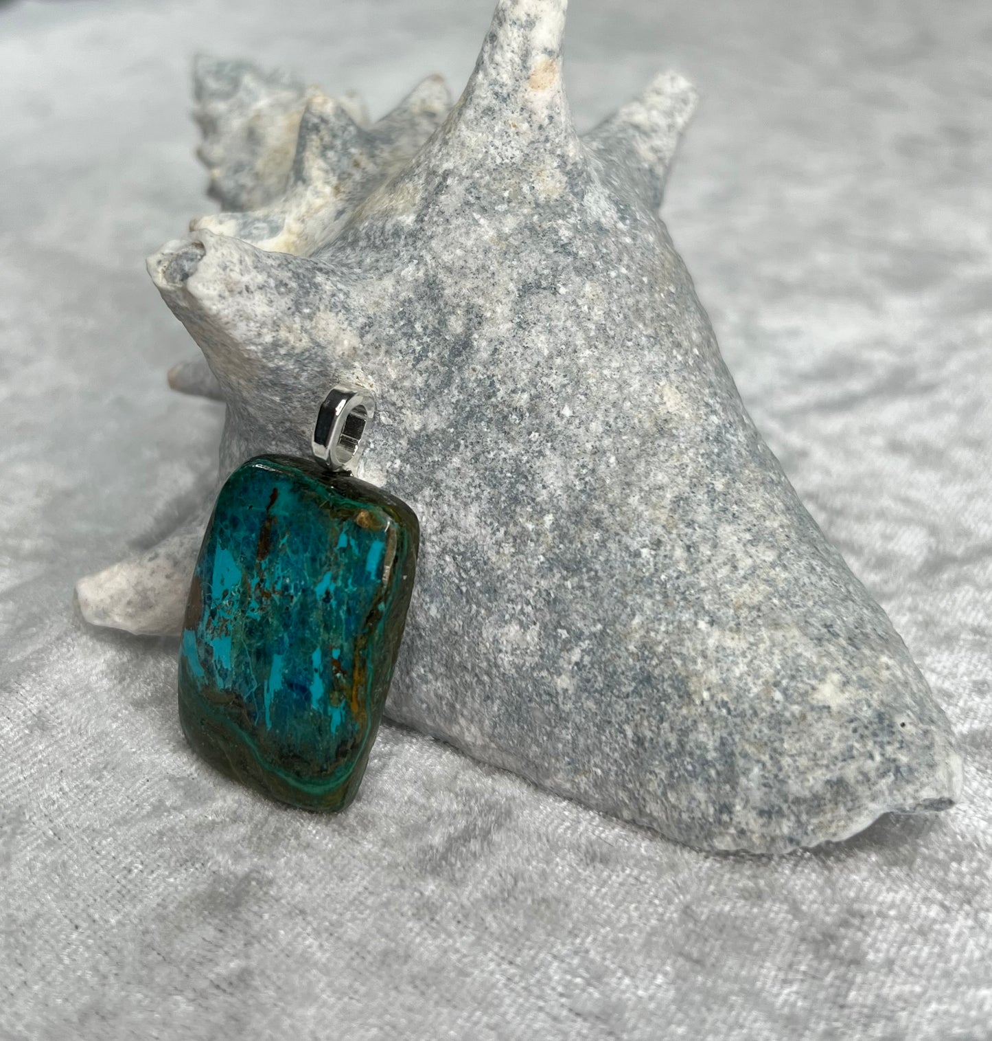 Shattuckite Pendant Necklace