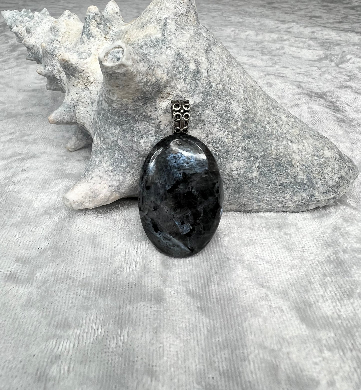 Larvikite Pendant Necklace