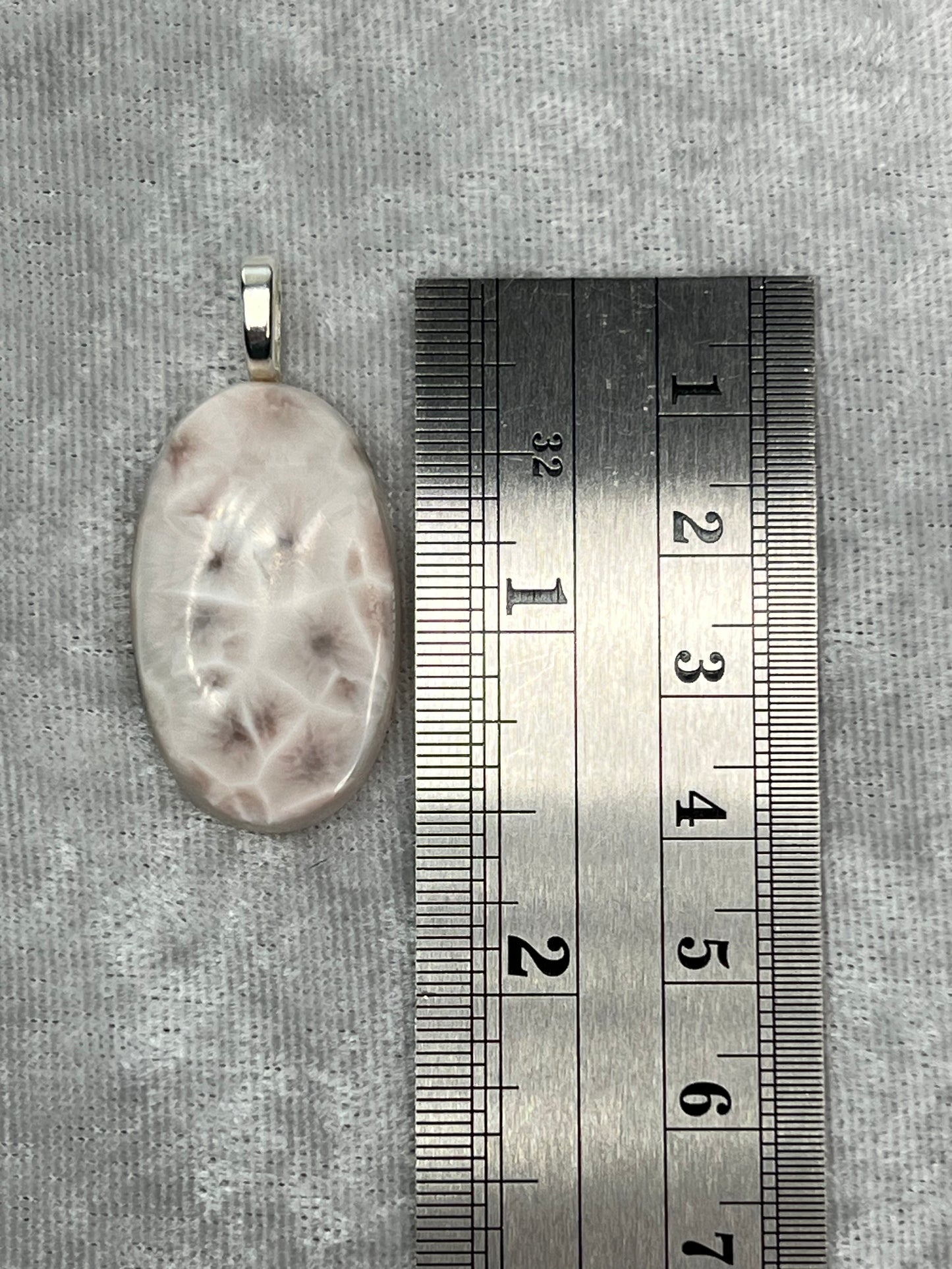 Rose Natrolite Pendant Necklace