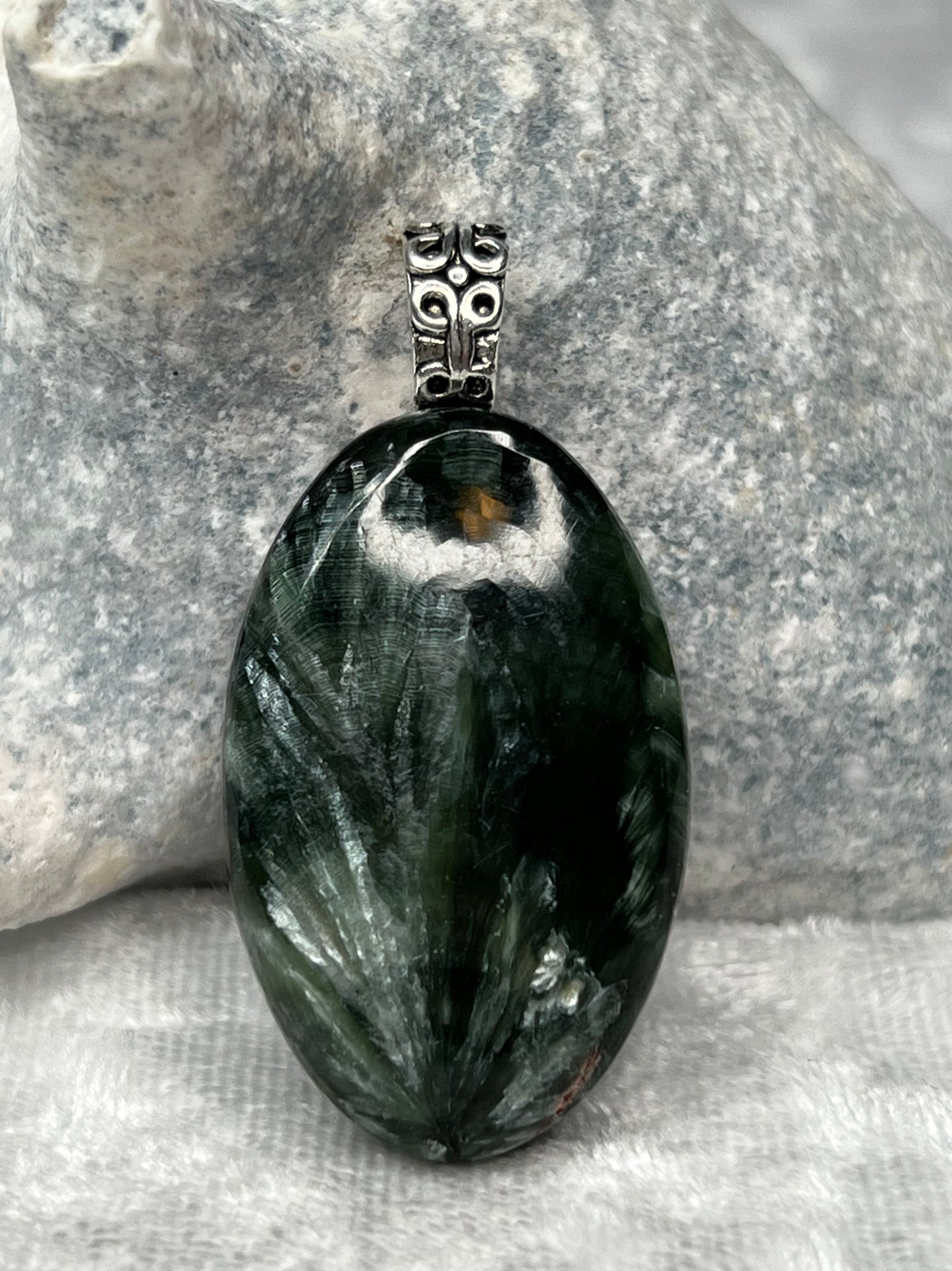 Seraphinite Pendant Necklace